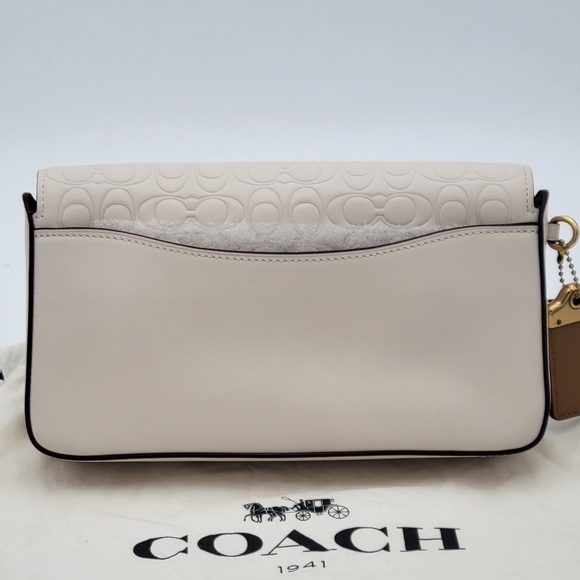 💥NWOT💥 Coach Dinky w/ Signature Embossing, Chalk - Picture 2 of 16